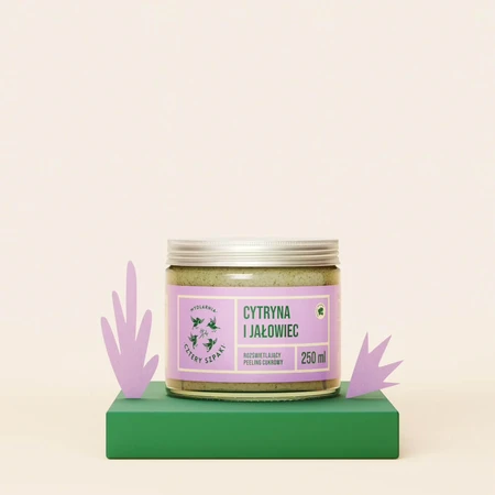 Cztery Szpaki gommage corporel au sucre, au citron et au genièvre, 250 ml