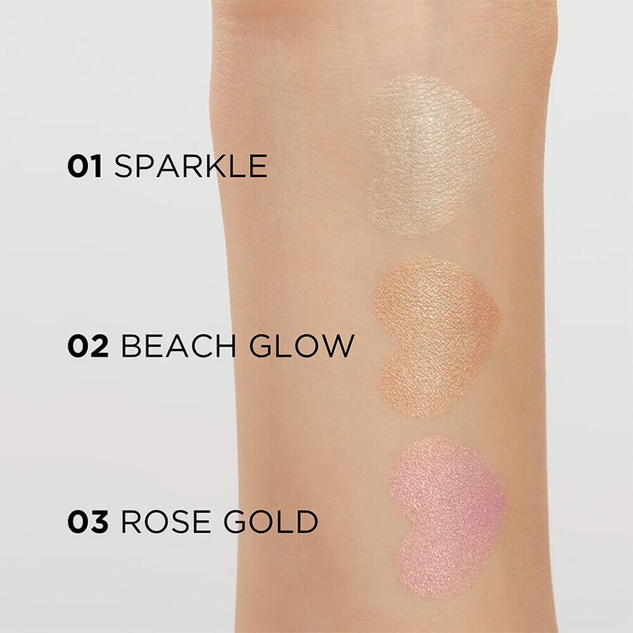 Eveline Cosmetics Feel the Glow, evidenziatore, n. 01, Sparkle, 4,2 g Eveline Cosmetics Feel the Glow, evidenziatore, n. 01, Sparkle, 4,2 g