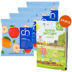 Set Crispy Natural Crisps, patatine secche alla mela al gusto di mango, 4 x 18 g + libro da colorare Near Nature free Set Crispy Natural Crisps, patatine secche alla mela al gusto di mango, 4 x 18 g + libro da colorare Near Nature free
