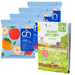 Set Crispy Natural Crisps, patatine secche alla mela al gusto di mango, 4 x 18 g + libro da colorare Near Nature free Set Crispy Natural Crisps, patatine secche alla mela al gusto di mango, 4 x 18 g + libro da colorare Near Nature free