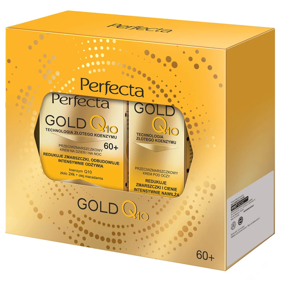 Set Perfecta Gold Q10 60+, anti-wrinkle cream 50 ml + eye and eyelid cream 15 ml