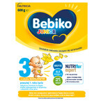 Bebiko Junior 3 Nutriflor Expert set, milk-based nutritious formula, over 1 year, vanilla flavor, 3 x 600 g