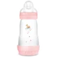 MAM Perfect Start Anti-Colic, biberon anti-colique avec tétine en silicone, Sealife, bébé fille, à partir de 2 mois, 260 ml