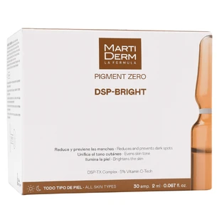 MartiDerm Pigment Zero DSP-Bright, suero blanqueador de la hiperpigmentación, 2 ml x 30 viales