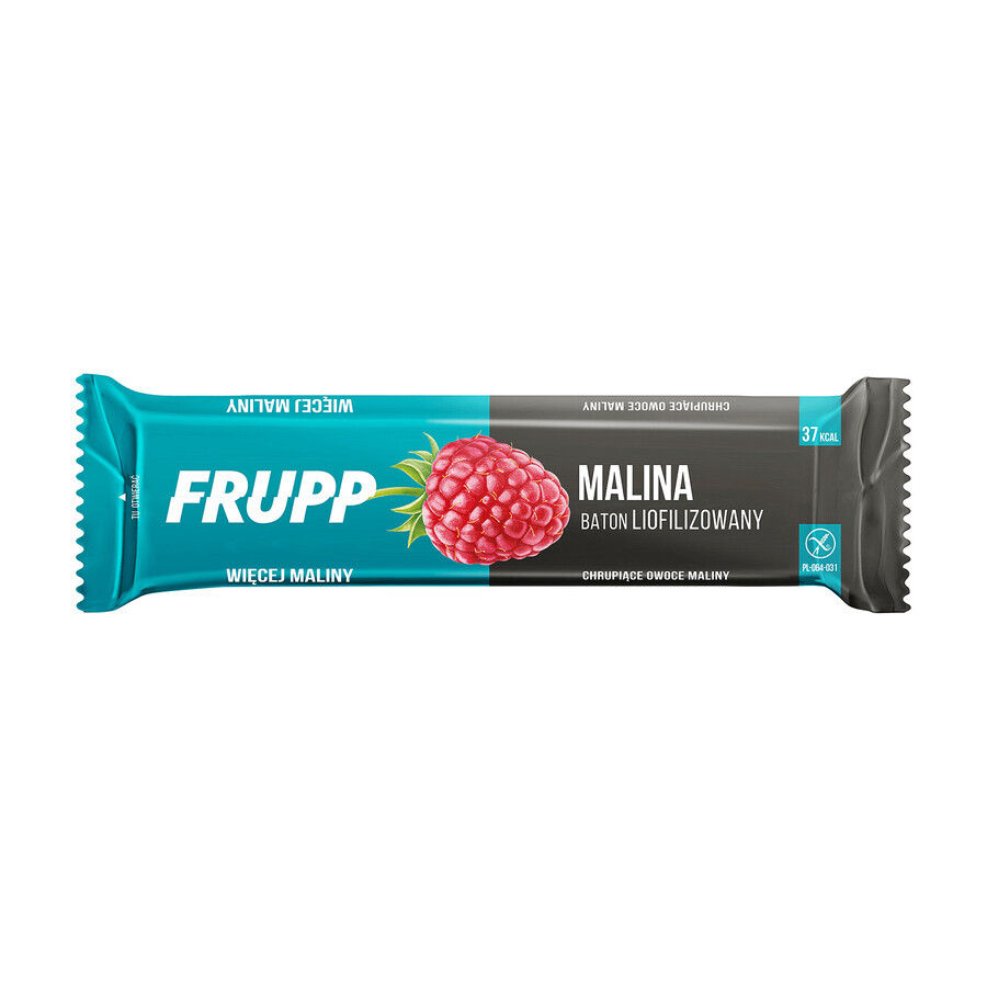 Celiko Frupp, gefriergetrockneter Riegel, Himbeeren, ohne Zuckerzusatz, 10 g