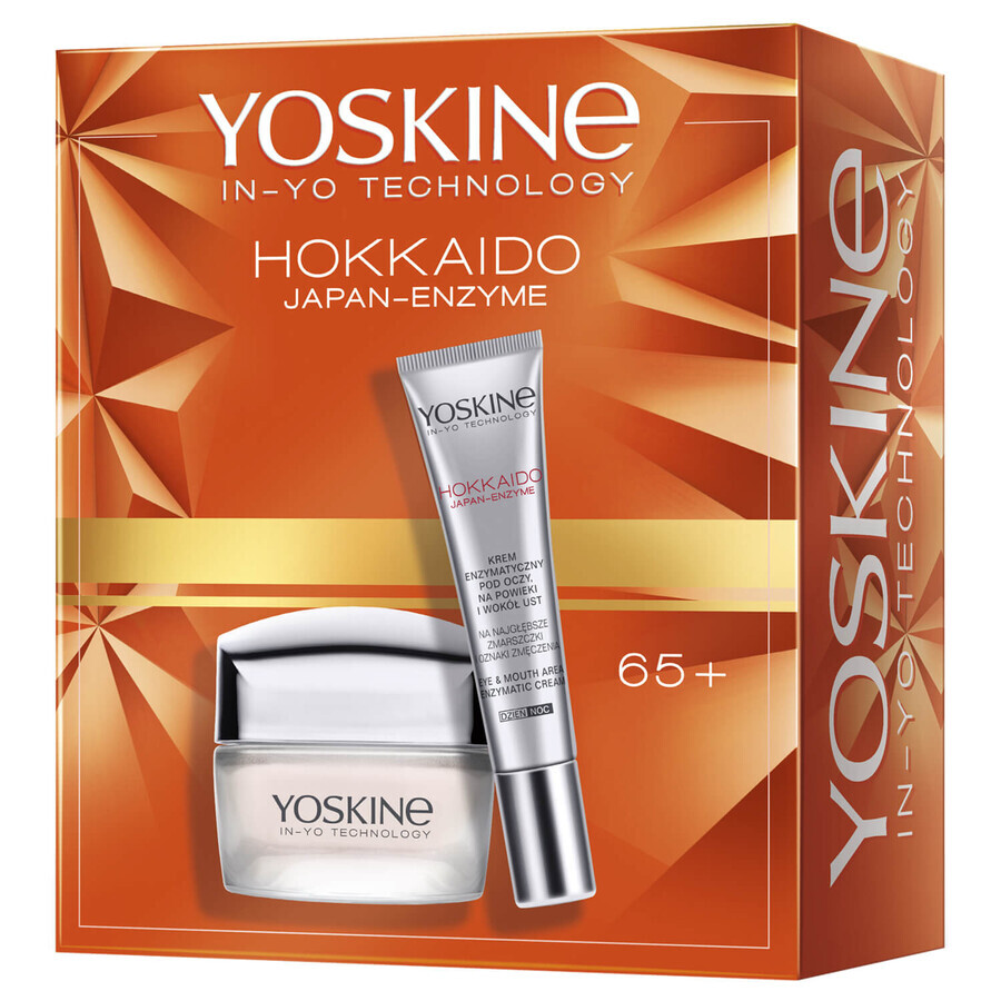 Yoskine Hokkaido Japan Enzyme 65+ set, face cream 50 ml + eye and eyelid cream 15 ml
