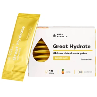 Aura Herbals Great Hydrate, ananas, 10 sachets
