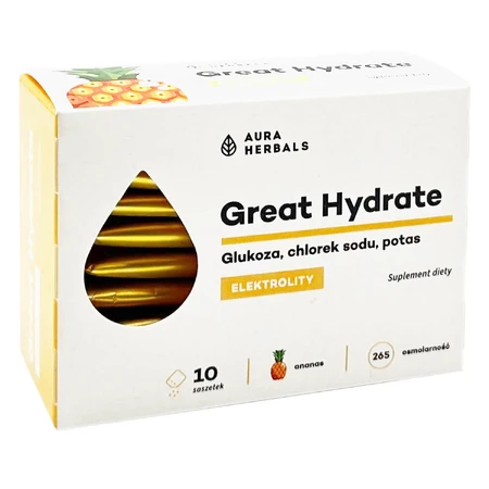 Aura Herbals Great Hydrate, ananas, 10 sachets