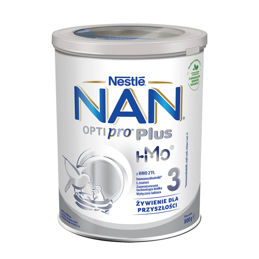Nestle NAN Optipro Plus 3 HM-O, aangepaste melk voor baby's vanaf 1 jaar, 6 x 800 g