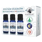 Set N-Active Olie Kalm & Slaap & Energie, natuurlijke etherische oliën, 3 x 10 ml