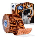 CureTape Art Tiger Orange, bandă kinesiologică, 5 cm x 5 m, 1 buc CureTape Art Tiger Orange, bandă kinesiologică, 5 cm x 5 m, 1 buc