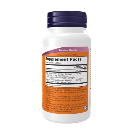 Now Foods UC-II Colagen de tip II, 120 capsule vegetale