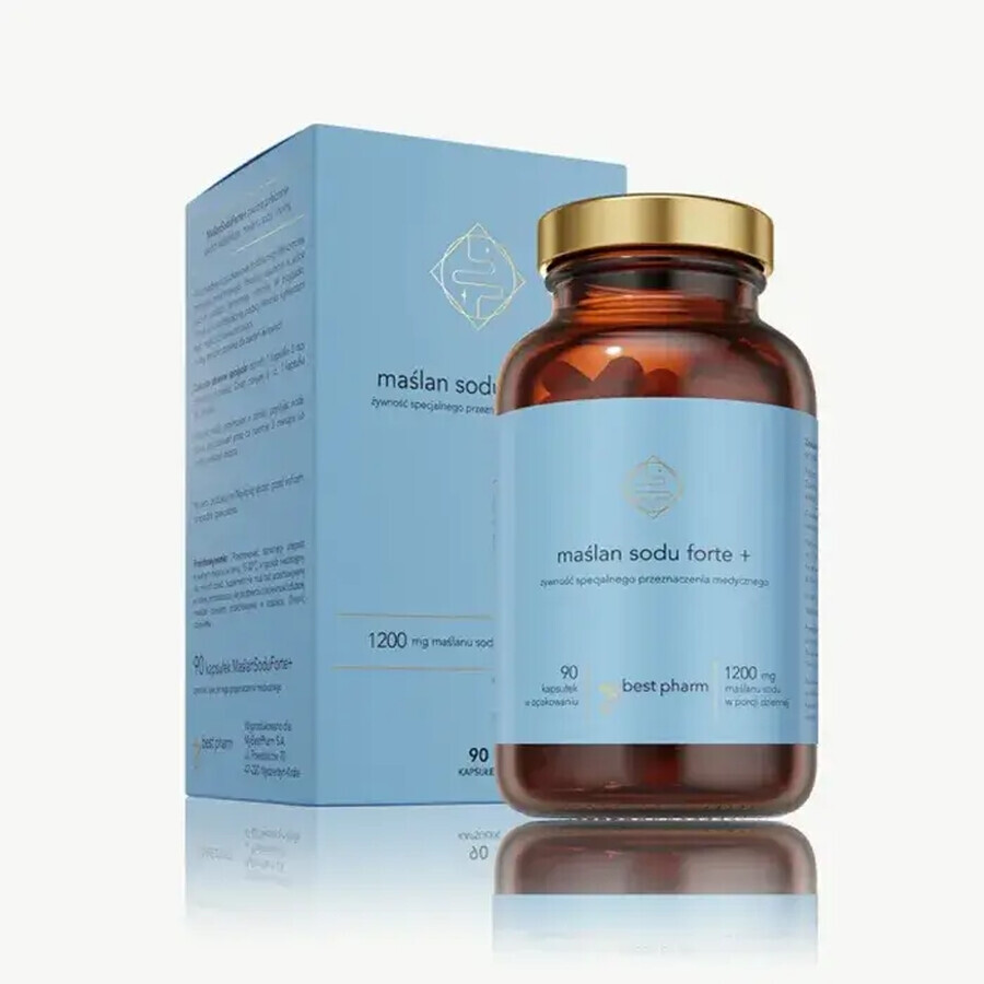 MyBestPharm Butyrate de Sodium Forte+, 90 gélules