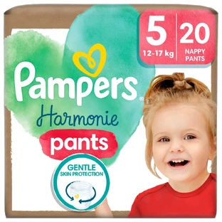Pampers Harmonie Pants, pañales, talla 5, 12-17 kg, 20 unidades