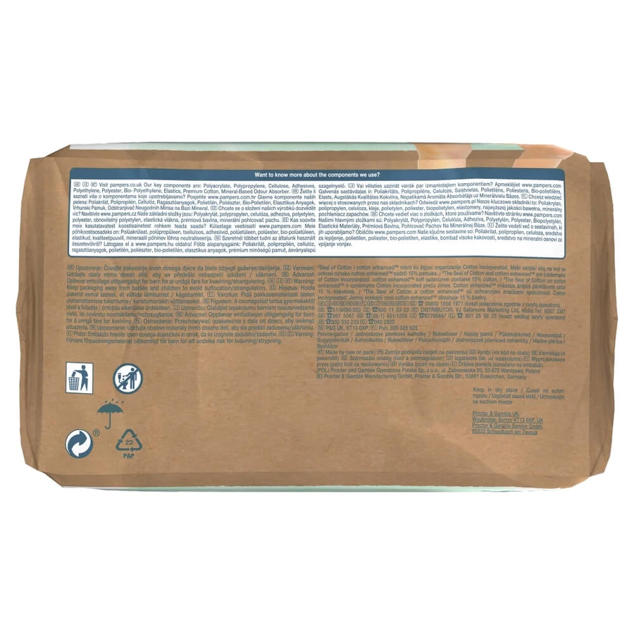 Pampers Harmonie Pants, pañales, talla 5, 12-17 kg, 20 unidades