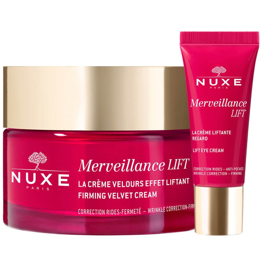 Set Nuxe Merveillance Lift, lifting cream for dry skin, 50 ml + lifting eye cream, 15 ml for 1 penny
