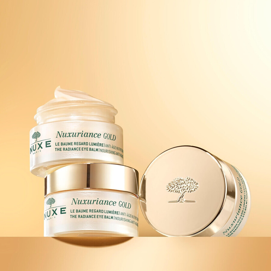 Nuxe Nuxuriance Gold set, lozione notte nutriente e fortificante, 50 ml + lozione occhi illuminante, pelle secca, 15 ml per 1 penny