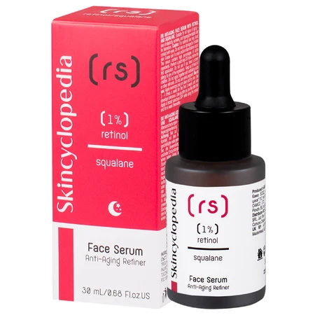 Skincyclopedia, ser facial anti-îmbătrânire cu 1% retinol și squalane, pentru noapte, 30 ml