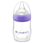 Lansinoh, NaturalWave, biberon à tétine à débit lent, 160 ml PACKS DÉCORATIFS Lansinoh, NaturalWave, biberon à tétine à débit lent, 160 ml PACKS DÉCORATIFS