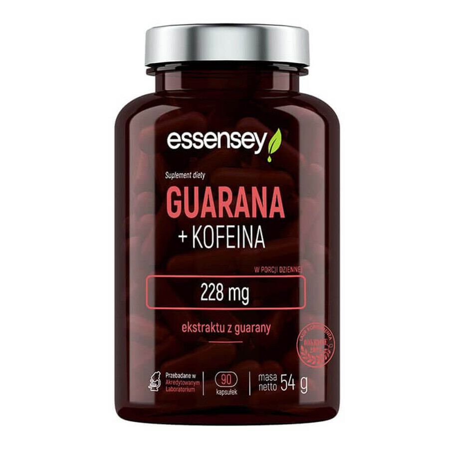 Essensey Guaranà + Caffeina, 90 capsule