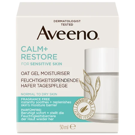 Aveeno Calm+ Restore Oatmeal Moisturizing Gel Cream 50 ml