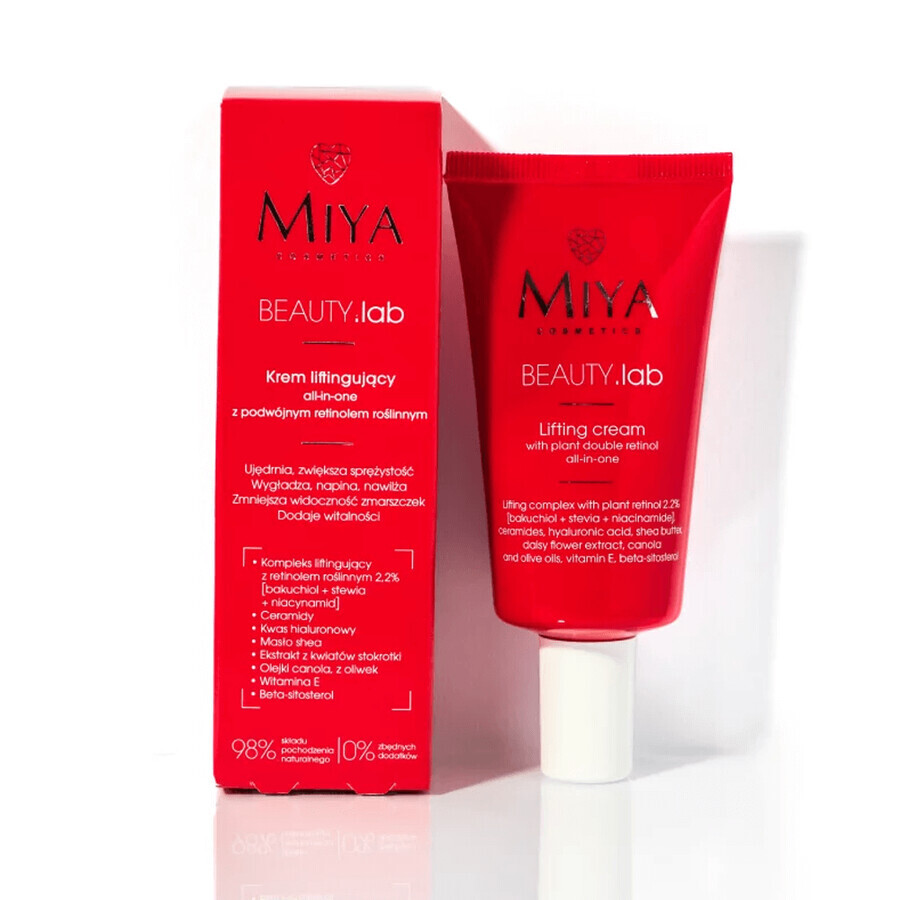 Miya BEAUTY.lab, lifting cream with plant retinol, 40 ml