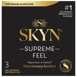 Unimil Skyn Supreme Feel, latex-free condoms, 3 pieces