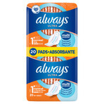 Always Ultra, geflügelte Damenbinden, Normal Plus, 20 Stück Always Ultra, geflügelte Damenbinden, Normal Plus, 20 Stück