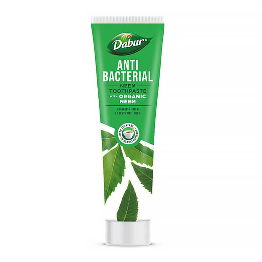 Dabur antibacterial toothpaste with organic neem, 100 ml PACKAGE DAMAGED