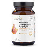 Aura Herbals Kurkuma 500 mg C3 Complex + Piperine, 60 capsules