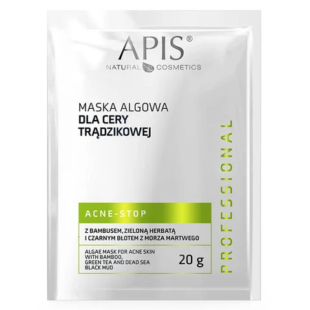 Apis Professional Acne-Stop, mascarilla de algas para pieles con tendencia acneica, 20 g