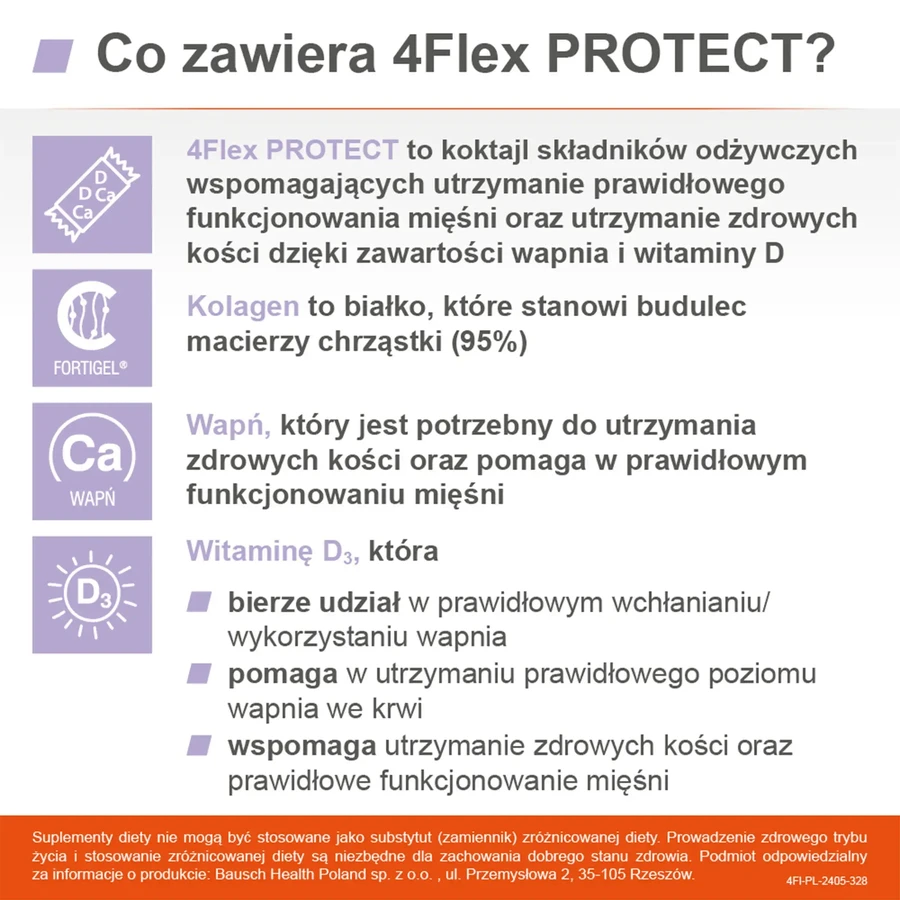 4Flex Protect, orange flavor, 30 sachets