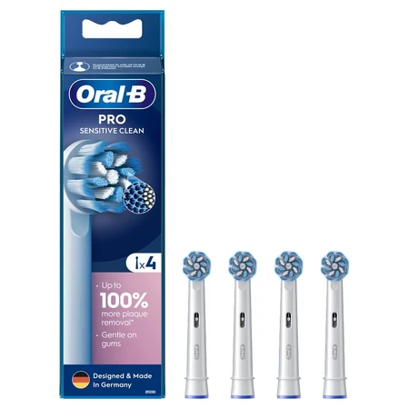Oral-B Pro Sensitive Clean Ersatzaufsätze für elektrische Zahnbürste, 4 Stück