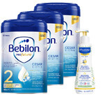 Set Bebilon Profutura Profutura CesarBiotik 2, Folgemilch, nach 6 Monaten, 3 x 800 g + Mustela Bebe Enfant, nährendes Waschgel, 300 ml gratis Set Bebilon Profutura Profutura CesarBiotik 2, Folgemilch, nach 6 Monaten, 3 x 800 g + Mustela Bebe Enfant, nährendes Waschgel, 300 ml gratis