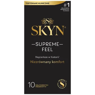 Unimil Skyn Supreme Feel, préservatifs sans latex, 10 pièces