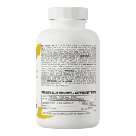 OstroVit Vitamine C 500 mg, 90 tabletten