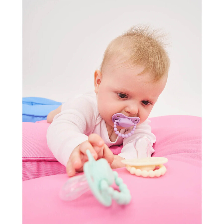 Luu Kids, fopspeen, positionering, silicone, French Lavender, vanaf 6 maanden, 1 stuk