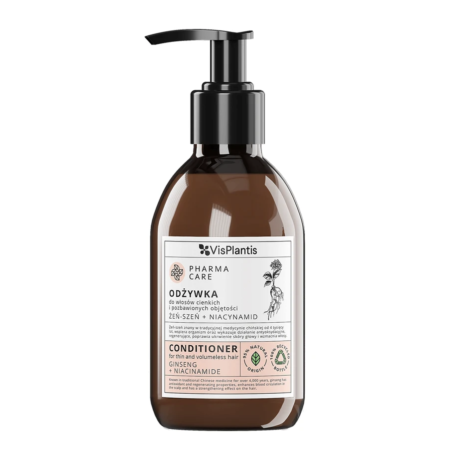 Vis Plantis Pharma Care, acondicionador para cabello fino, ginseng + niacinamida, 300 ml