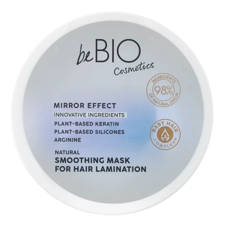 beBIO Cosmetics Baby Hair Complex Spiegeleffekt, natürliche Haarlaminiermaske, 200 ml