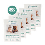 Set di cotone medico, cuscinetti cosmetici per neonati e bambini, grandi, 100% cotone, dalla nascita, 5 x 60 pezzi Set di cotone medico, cuscinetti cosmetici per neonati e bambini, grandi, 100% cotone, dalla nascita, 5 x 60 pezzi