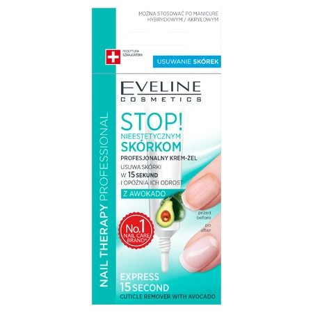 Eveline Cosmetics Gel-crema profesional quita cutículas Nail Therapy, 12 ml