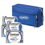 Set Centrum Man 50+, 2 x 30 comprimate + Corega, geantă cosmetică de călătorie gratuită Set Centrum Man 50+, 2 x 30 comprimate + Corega, geantă cosmetică de călătorie gratuită