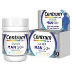 Set Centrum Man 50+, 2 x 30 comprimate + Corega, geantă cosmetică de călătorie gratuită Set Centrum Man 50+, 2 x 30 comprimate + Corega, geantă cosmetică de călătorie gratuită