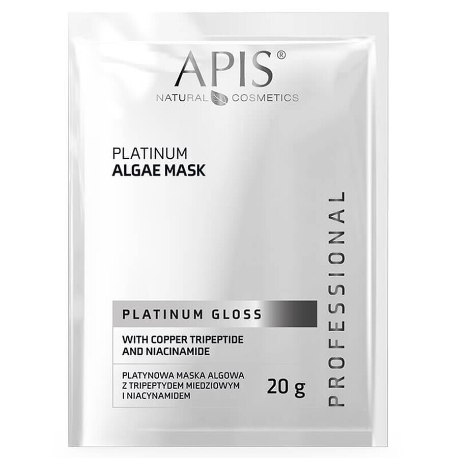 Apis Professional Platinum Gloss, maschera alle alghe di platino, 20 g