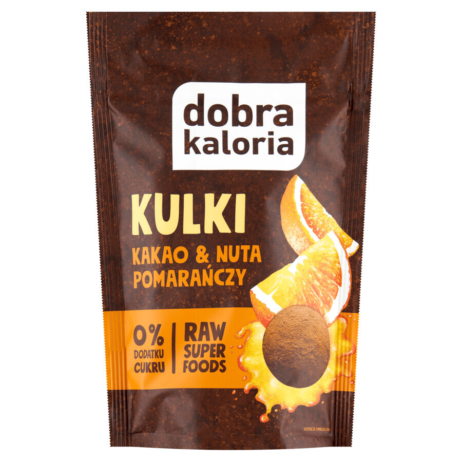 Palline Good Kaloria, note di cacao e arancia, senza zuccheri aggiunti, 65 g