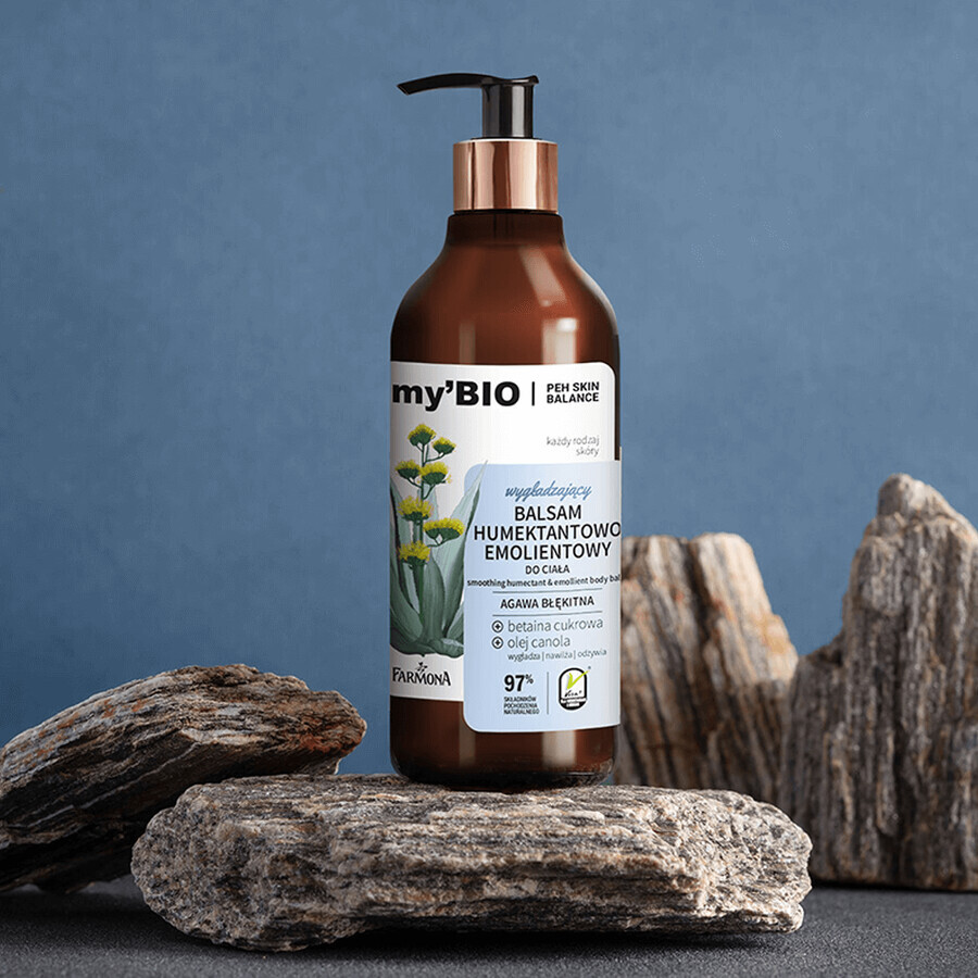 Farmona myBIO Lubricant, lotion hydratante et émolliente, agave bleu, 400 ml Farmona myBIO Lubricant, lotion hydratante et émolliente, agave bleu, 400 ml