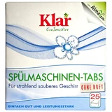 Klar, Eco dishwashing tablets, 25 pieces