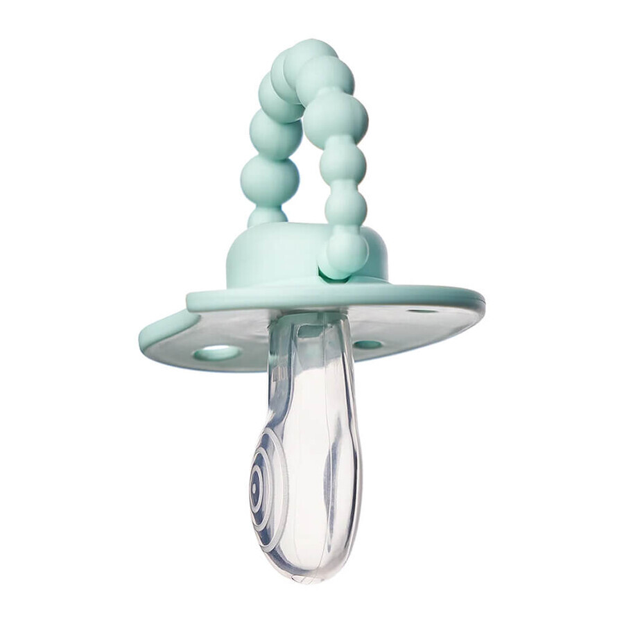 Luu Kids, ciuccio, ciuccio di posizionamento, in silicone, Vivid Mint, da 6 mesi, 1 pezzo