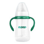 Biberón Neno, biberón anticólico para alimentar y aprender a beber, con tetina y sonda ponderada, 3-6 meses, 240 ml