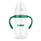 Biberon Neno, biberon anti-colic pentru hrănire și &#238;nvățare la băut, cu tetină și tub cu greutate, 3-6 luni, 240 ml